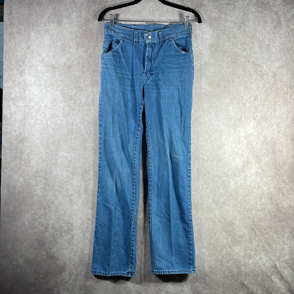 Vintage Sears JR Bazaar‎ Jeans Womens 11 Juniors Blue Denim Straight Mid Rise